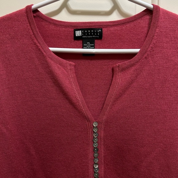 Beautiful 100% Italian Merino Wool - Carole Little sweater. Size XL. - Picture 2 of 6